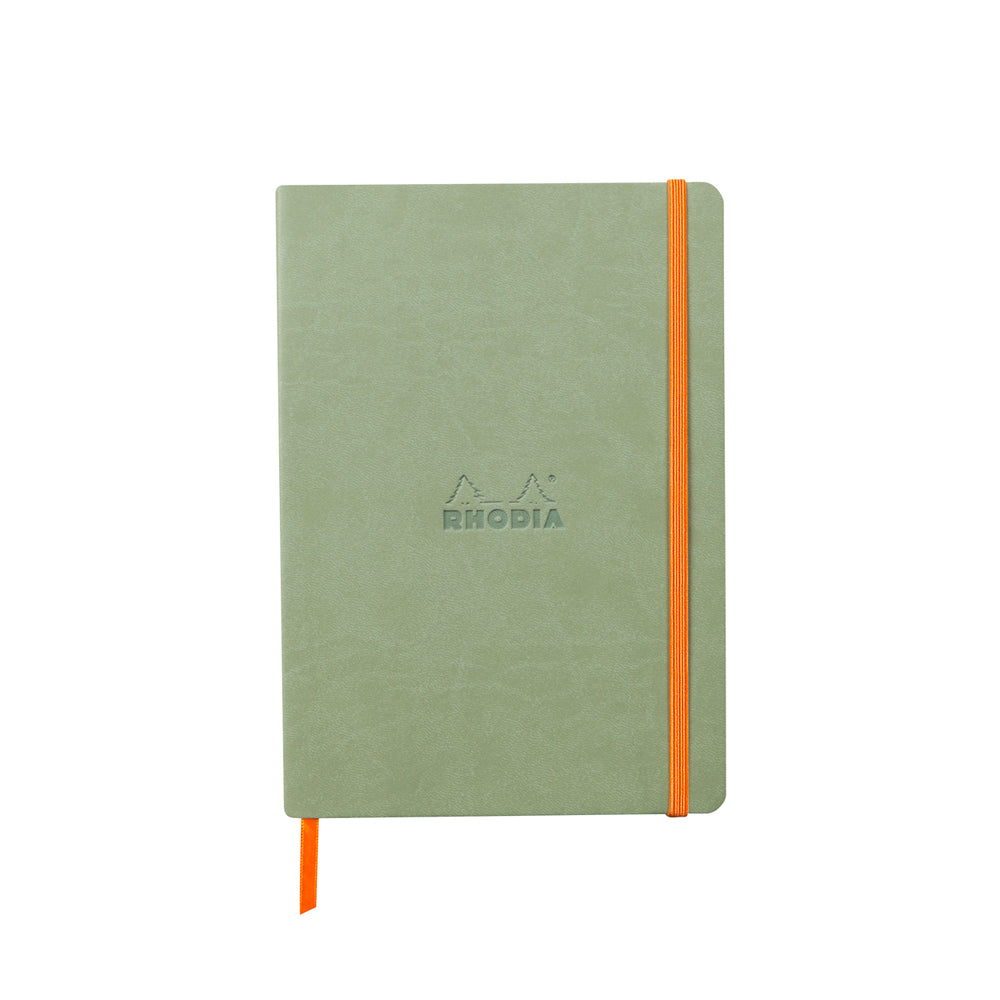 Rhodiarama Classic Softcover Notebook A5 Lined Celadon Green
