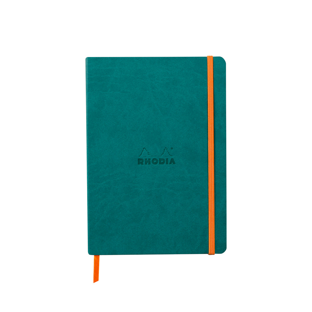 Rhodiarama Classic Softcover Notebook A5 Lined Peacock