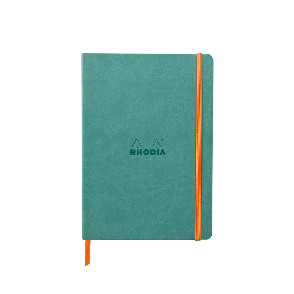 Rhodiarama Classic Softcover Notebook A5 Lined Aqua