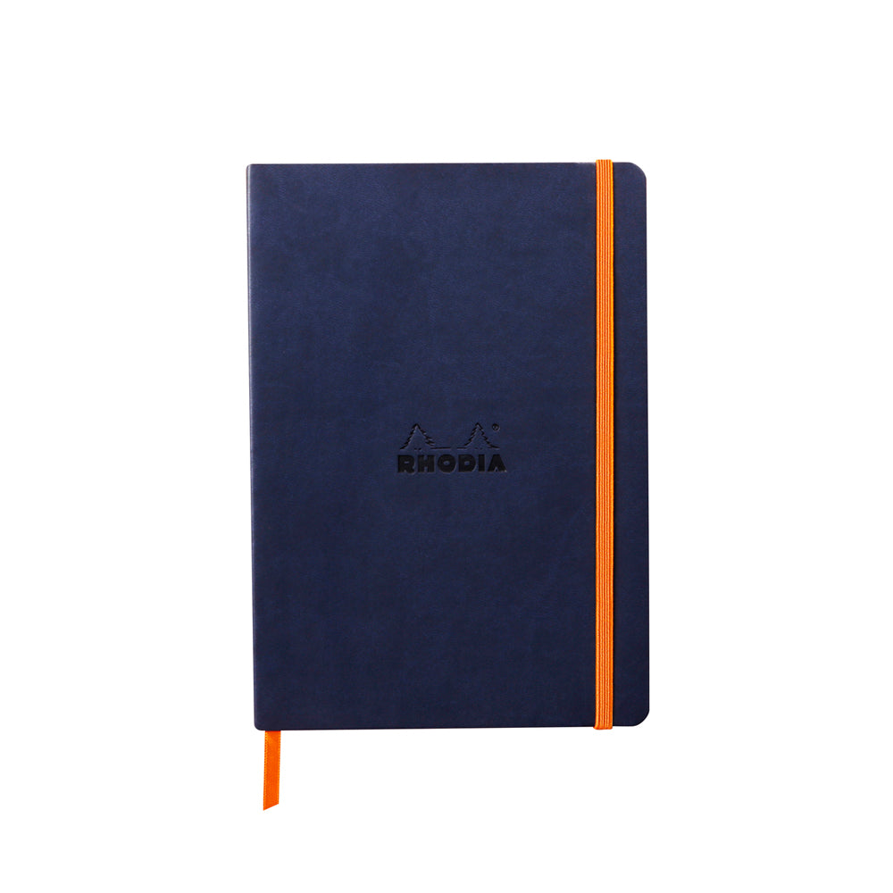 Rhodiarama Classic Softcover Notebook A5 Lined Midnight Blue (Dark Navy)