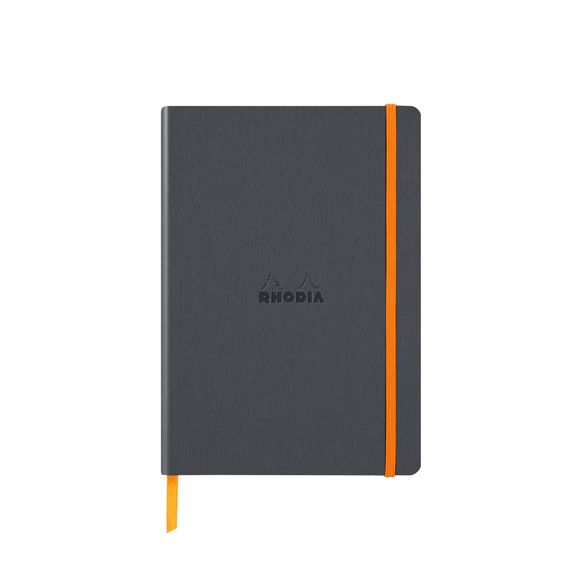 Rhodiarama Classic Softcover Notebook A5 Lined Titanium