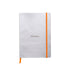 Rhodiarama Classic Softcover Notebook A5 Lined Silver