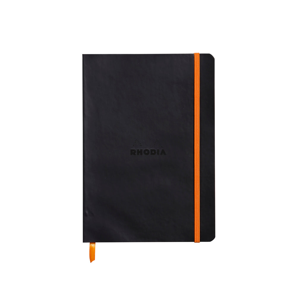 Rhodiarama Classic Softcover Notebook A5 Lined Black
