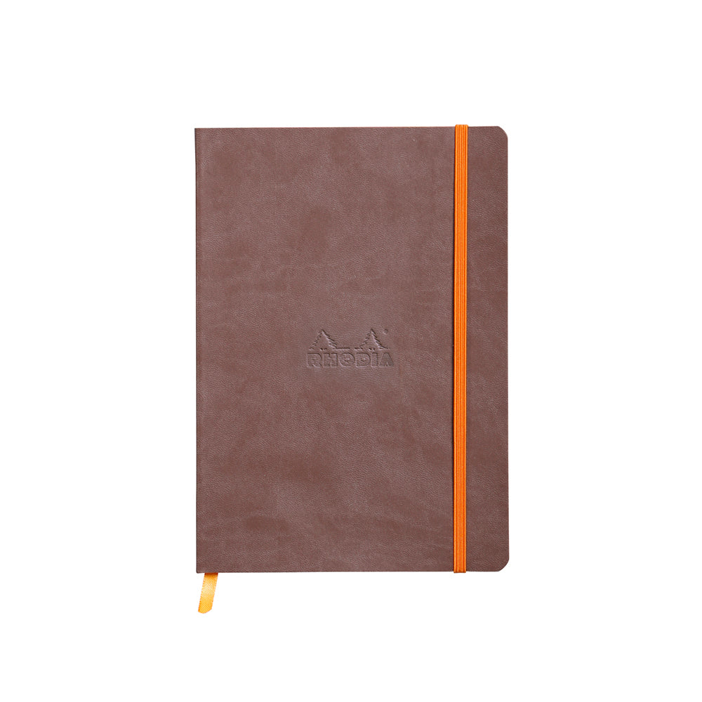 Rhodiarama Classic Softcover Notebook A5 Lined Chocolate Brown