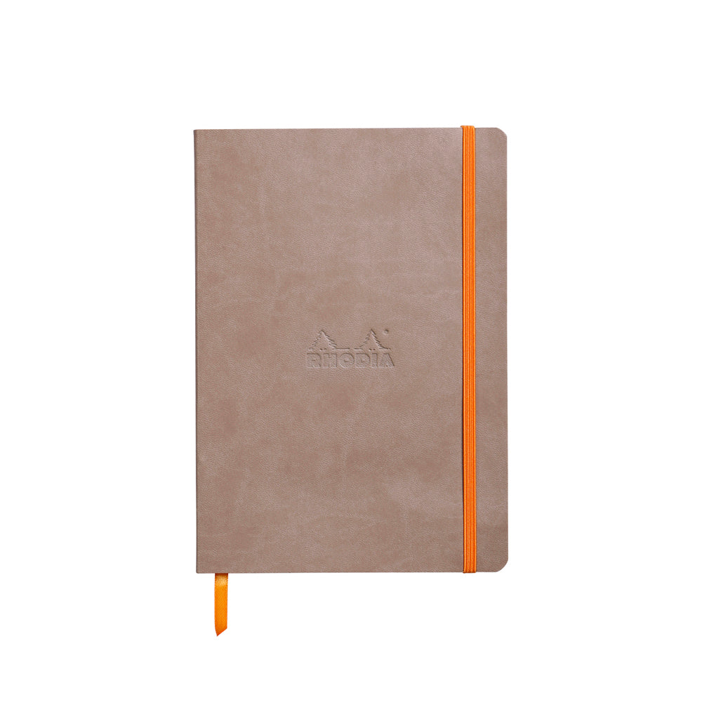 Rhodiarama Classic Softcover Notebook A5 Lined Taupe