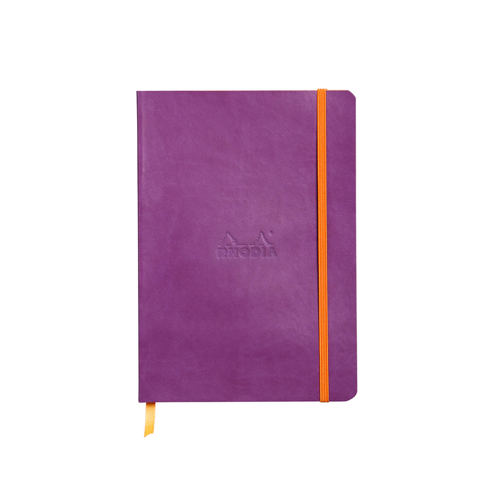 Rhodiarama Classic Softcover Notebook A5 Lined Violet Purple
