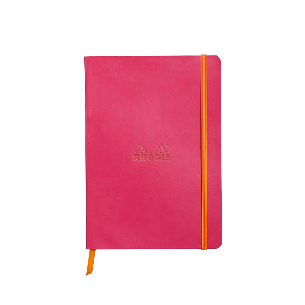 Rhodiarama Classic Softcover Notebook A5 Lined Raspberry
