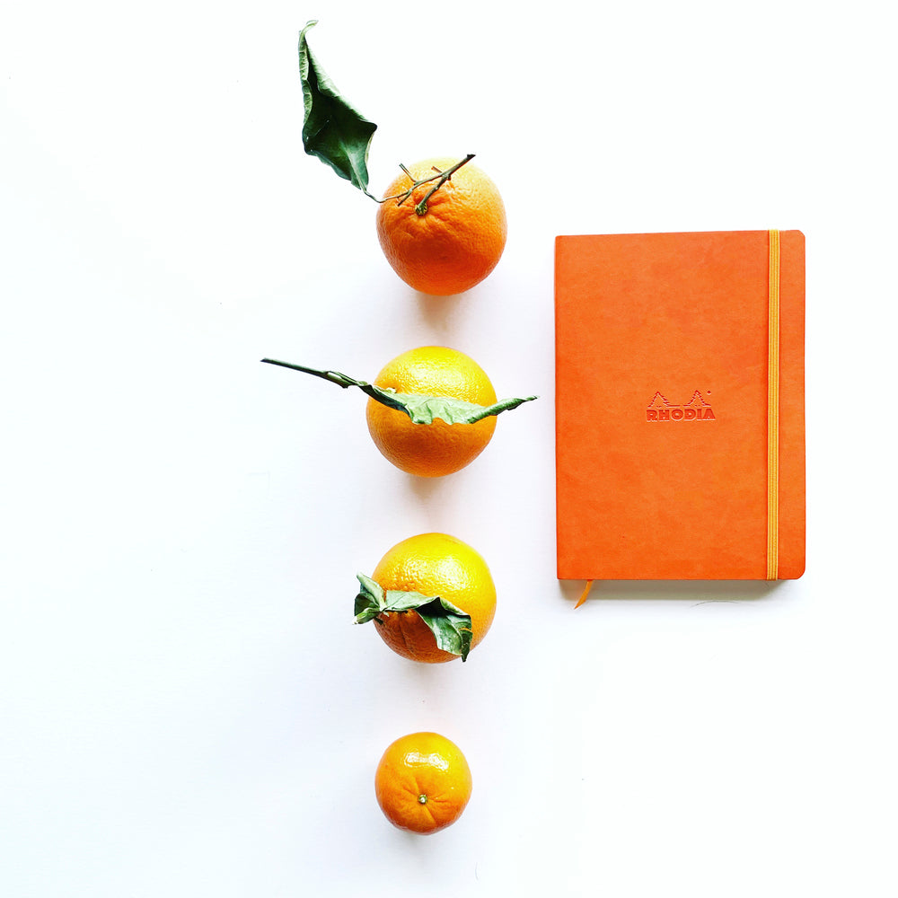 Rhodiarama Classic Softcover Notebook A5 Lined Orange