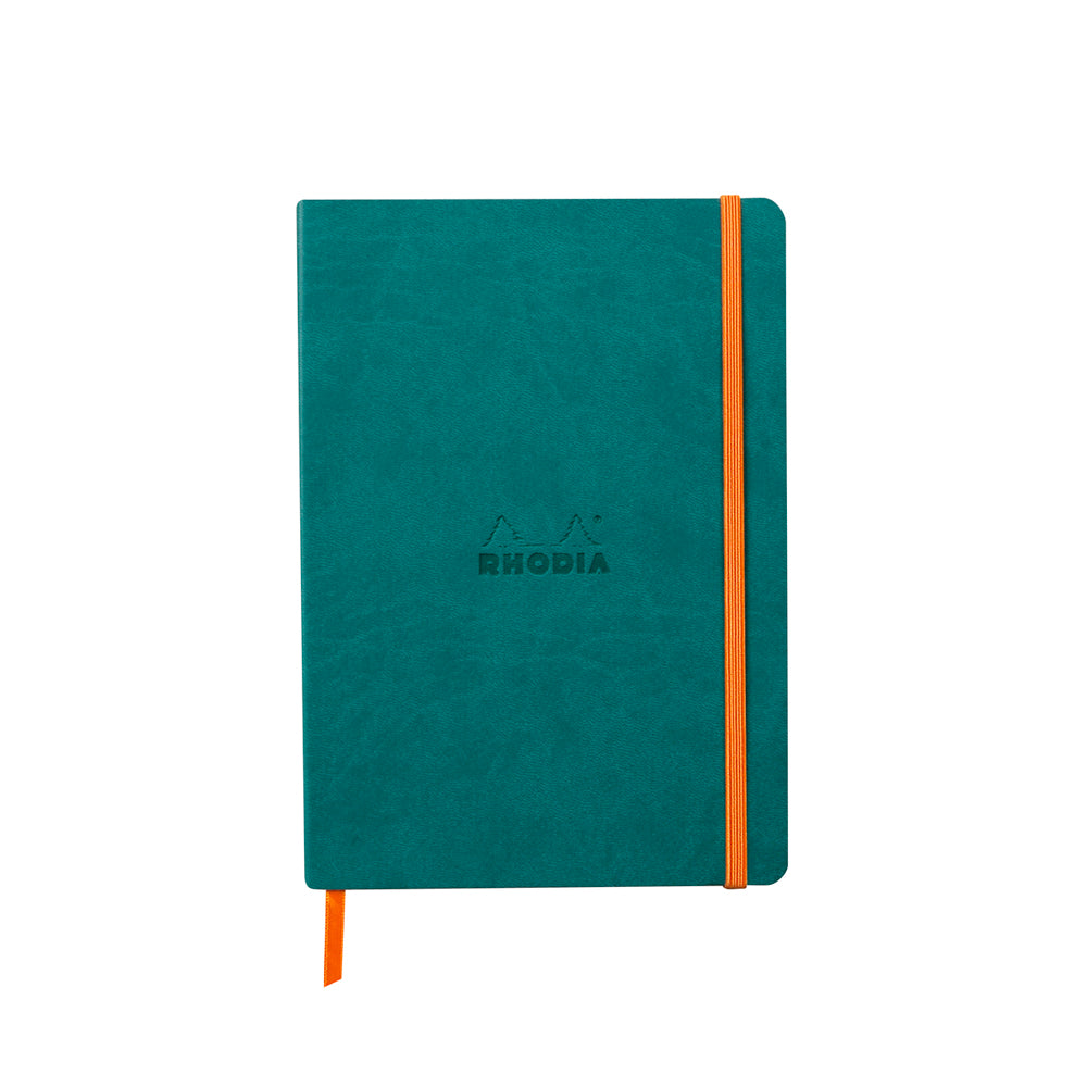 Rhodiarama Classic Softcover Notebook A5 Dot Grid Peacock