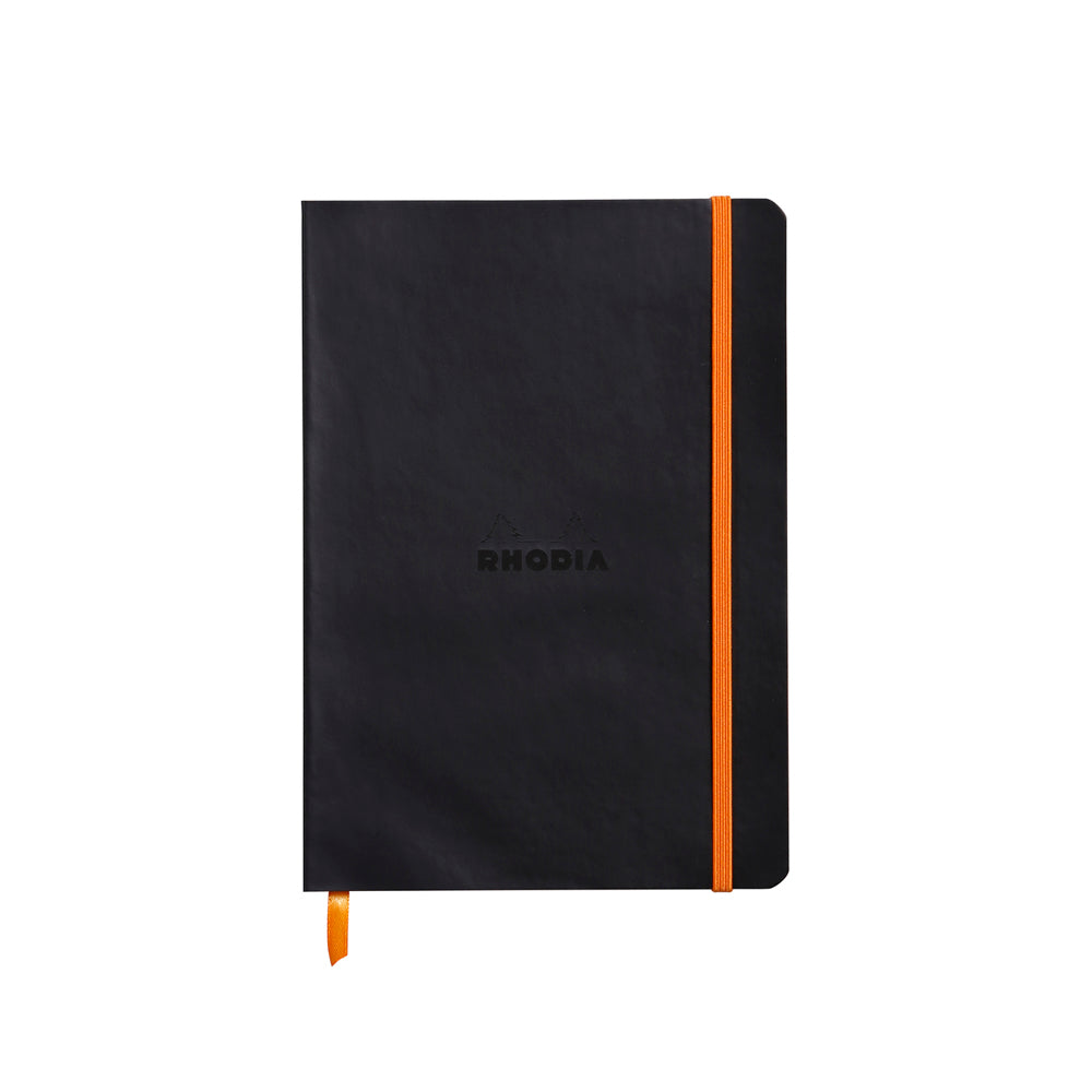 Rhodiarama Classic Softcover Notebook A5 Dot Grid Black