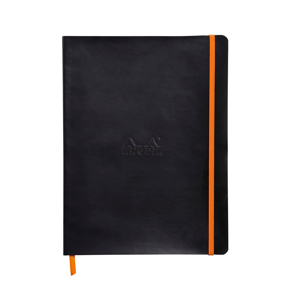 Rhodiarama Classic Softcover Notebook B5 Lined Black