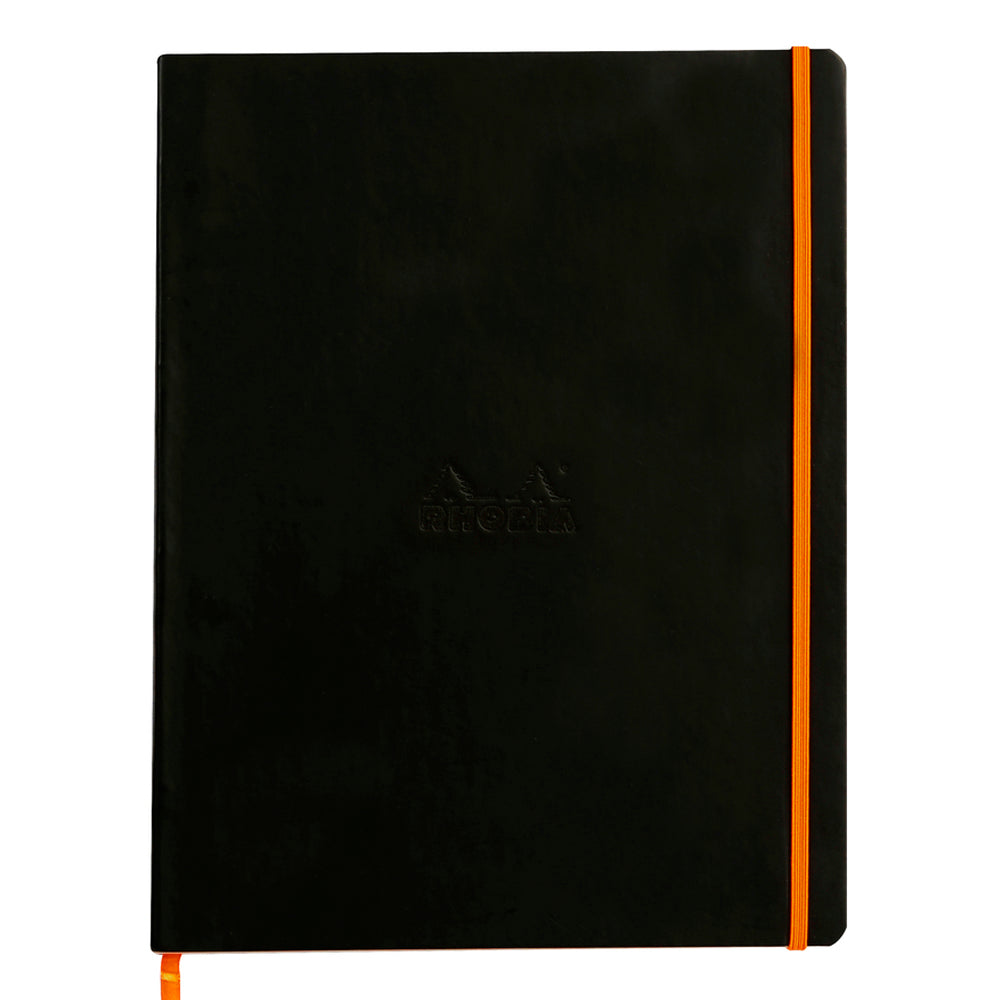 Rhodiarama Classic Softcover Notebook A4+ Lined Black
