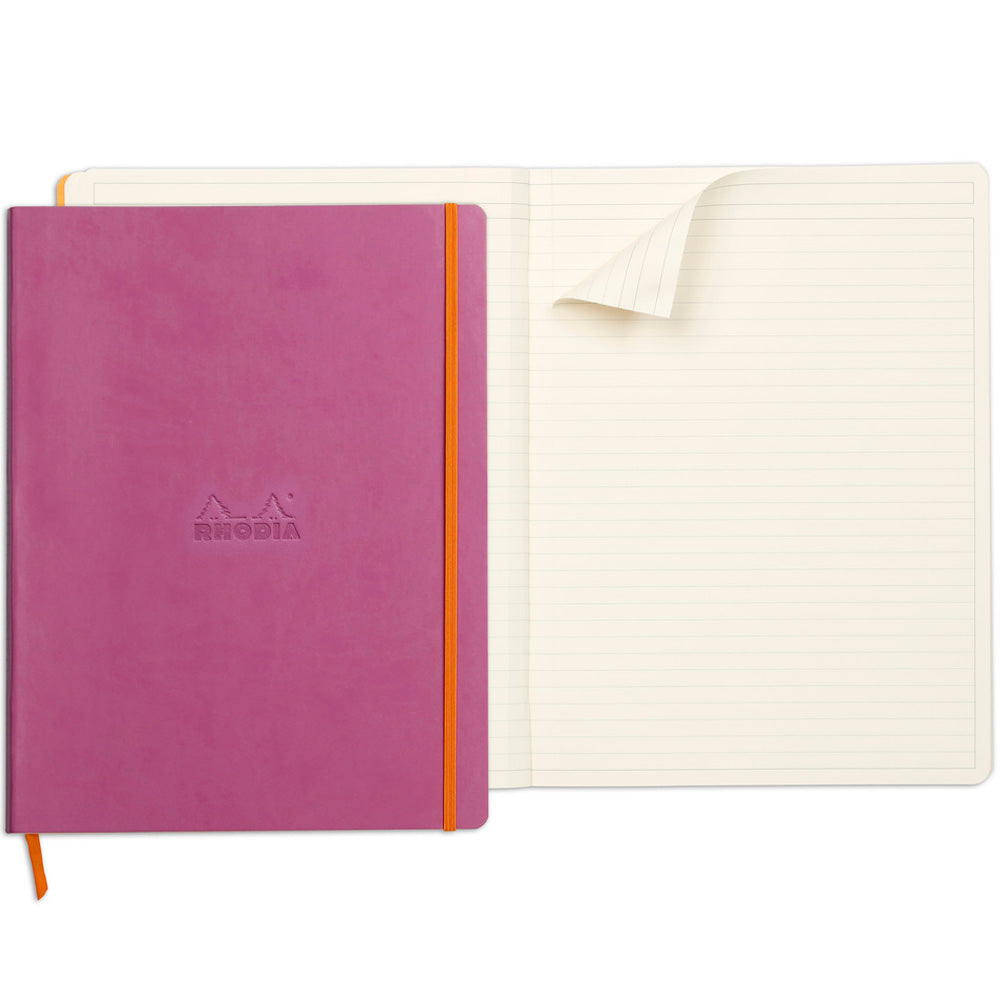 Rhodiarama Classic Softcover Notebook A4+ Lined Lilac