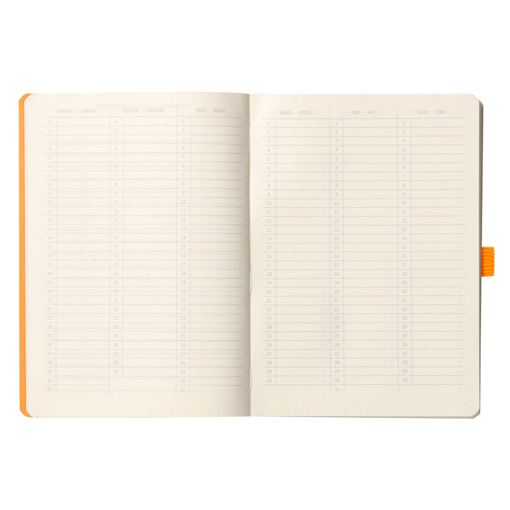 Rhodiarama Goalbook Softcover Bullet Journal A5 Dot Grid Celadon Green