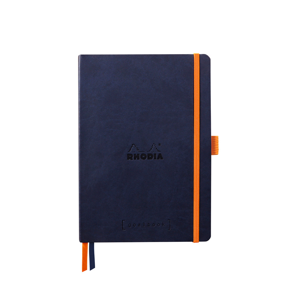 Rhodiarama Goalbook Softcover Bullet Journal A5 Dot Grid Midnight Blue (Dark Navy)