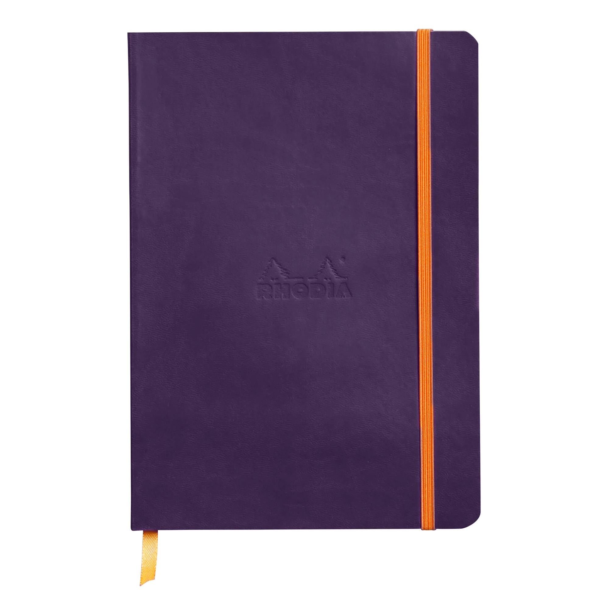 Rhodiarama Notebook Softcover A5 Lined Eggplant Purple