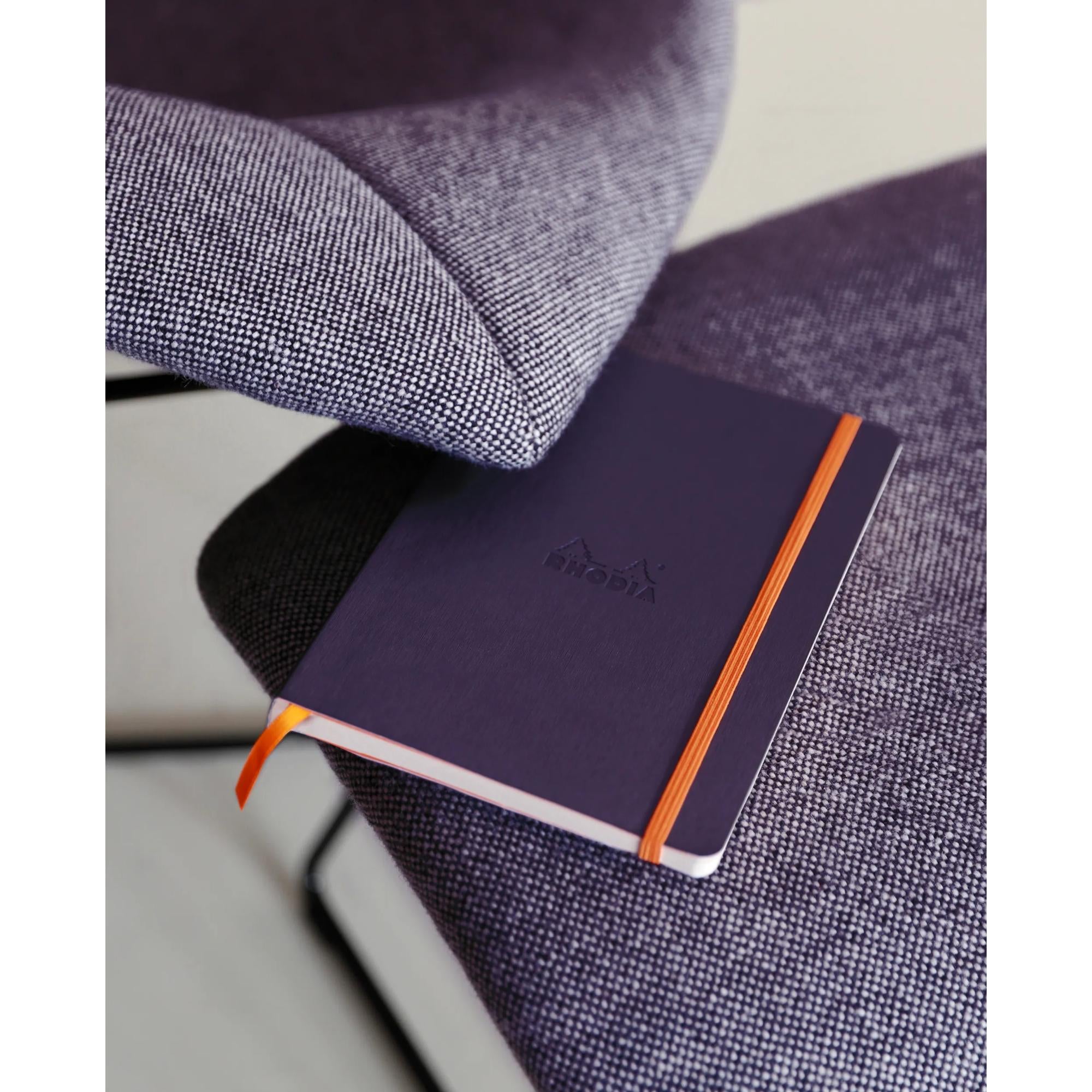 Rhodiarama Notebook Softcover A5 Lined Eggplant Purple