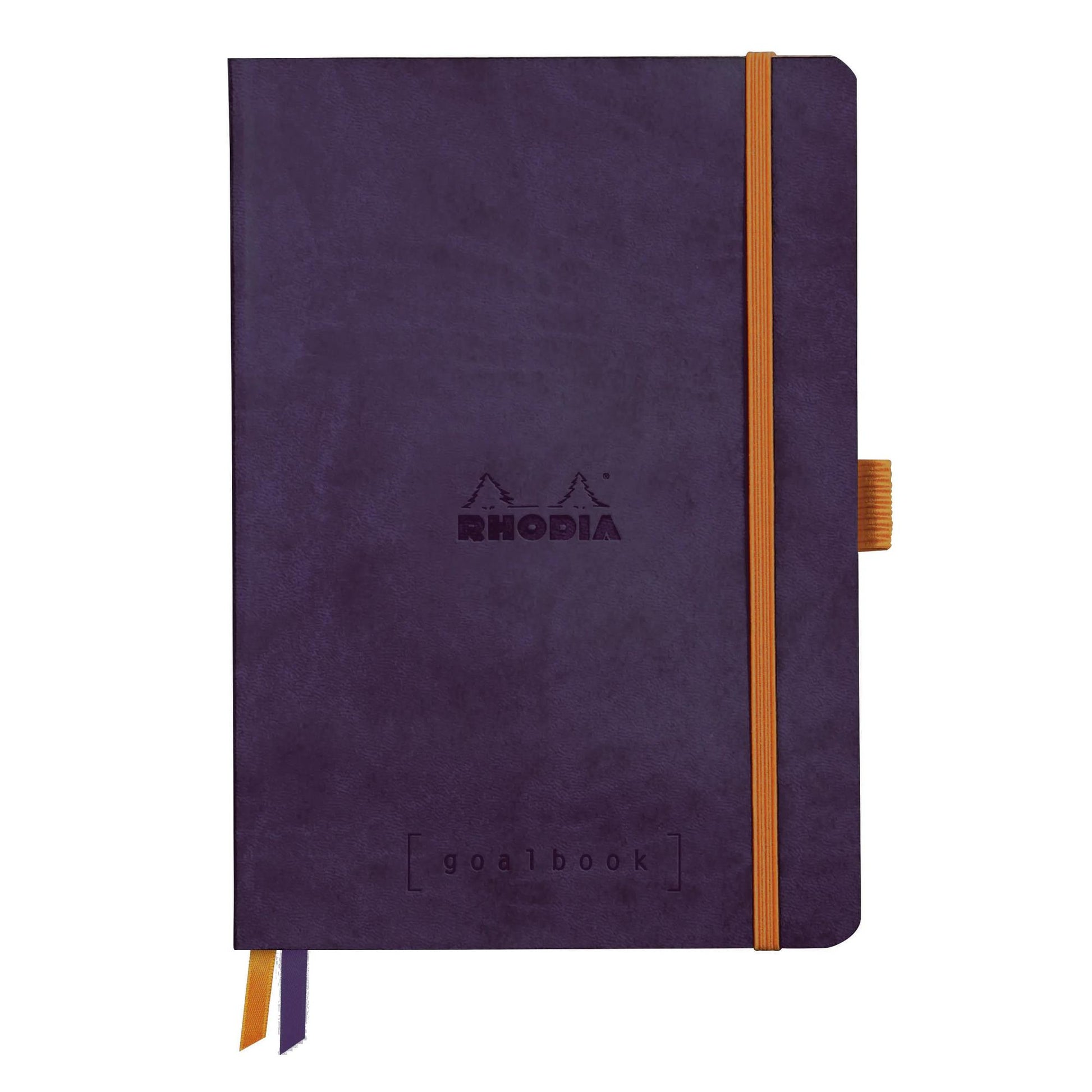Rhodiarama Goalbook Softcover Bullet Journal A5 Dot Grid Eggplant Purple