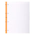 Rhodia Side Stapled Notepad With 4 Holes A4+ Lined Orange