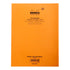 Rhodia Side Stapled Notepad With 4 Holes A4+ Seyes Orange