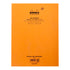 Rhodia Side Stapled Notepad With 4 Holes A4+ Grid Orange