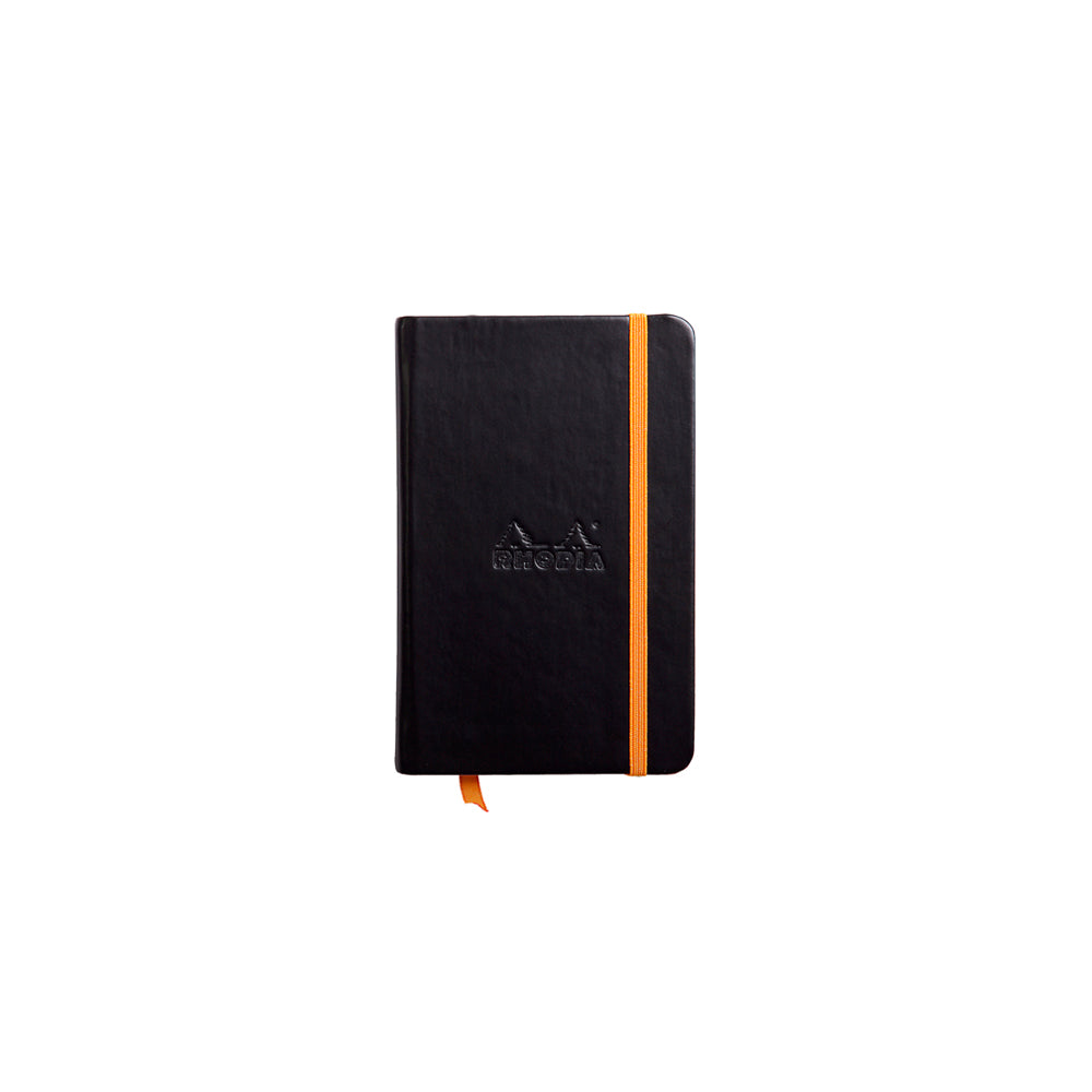Rhodiarama Classic Hardcover Notebook Pocket Lined Black