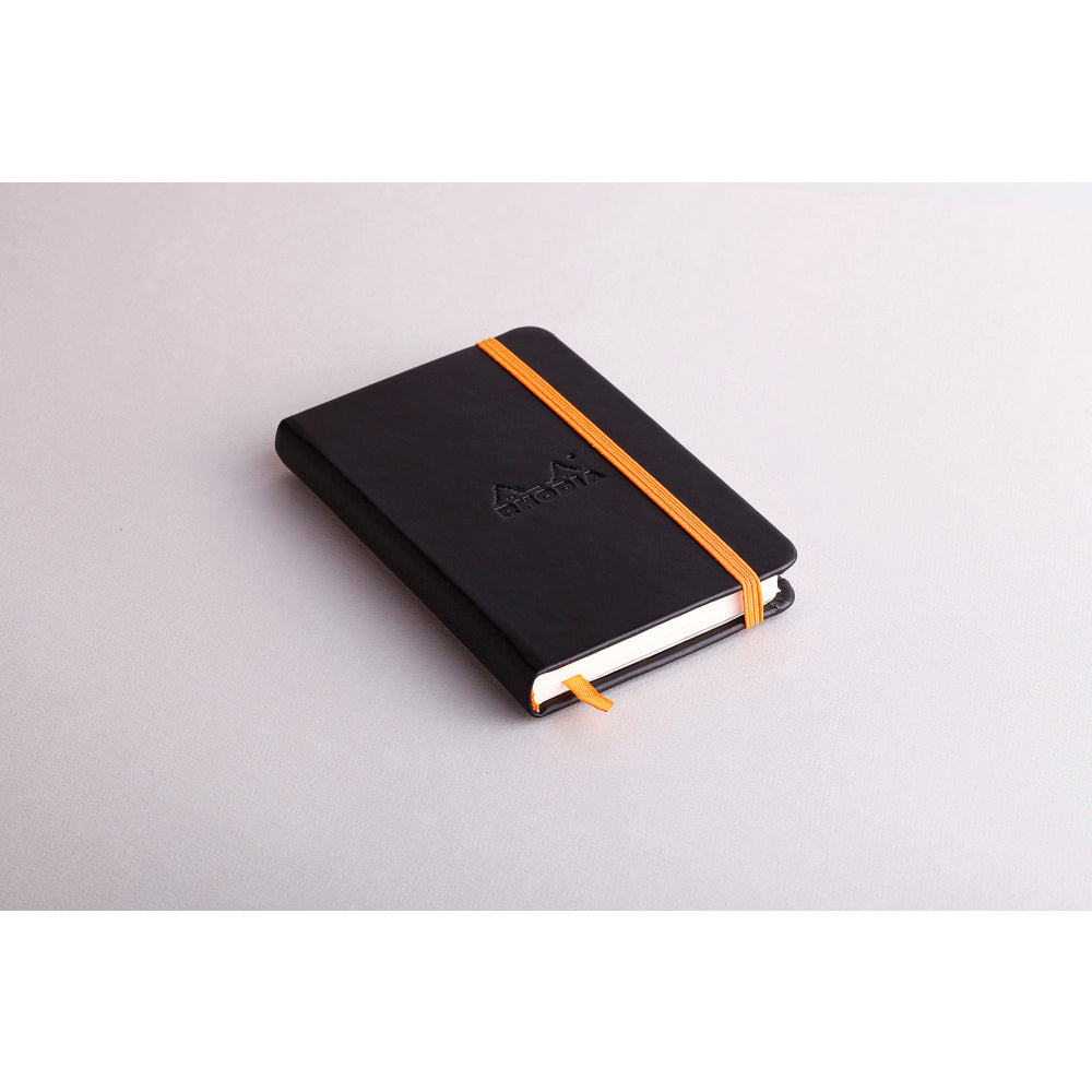 Rhodiarama Classic Hardcover Notebook Pocket Lined Black