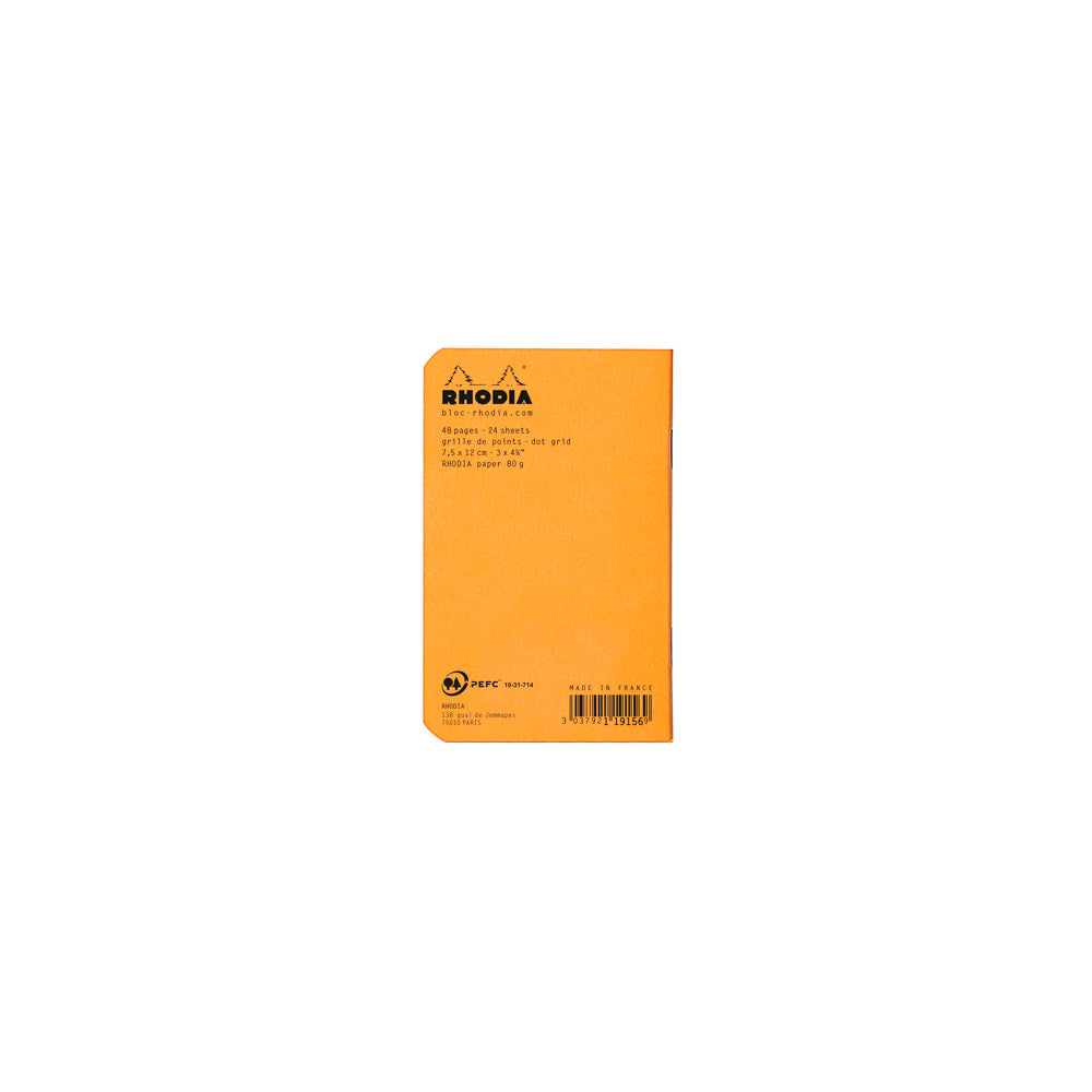 Rhodia Cahier Notebook A7 Dot Grid Orange