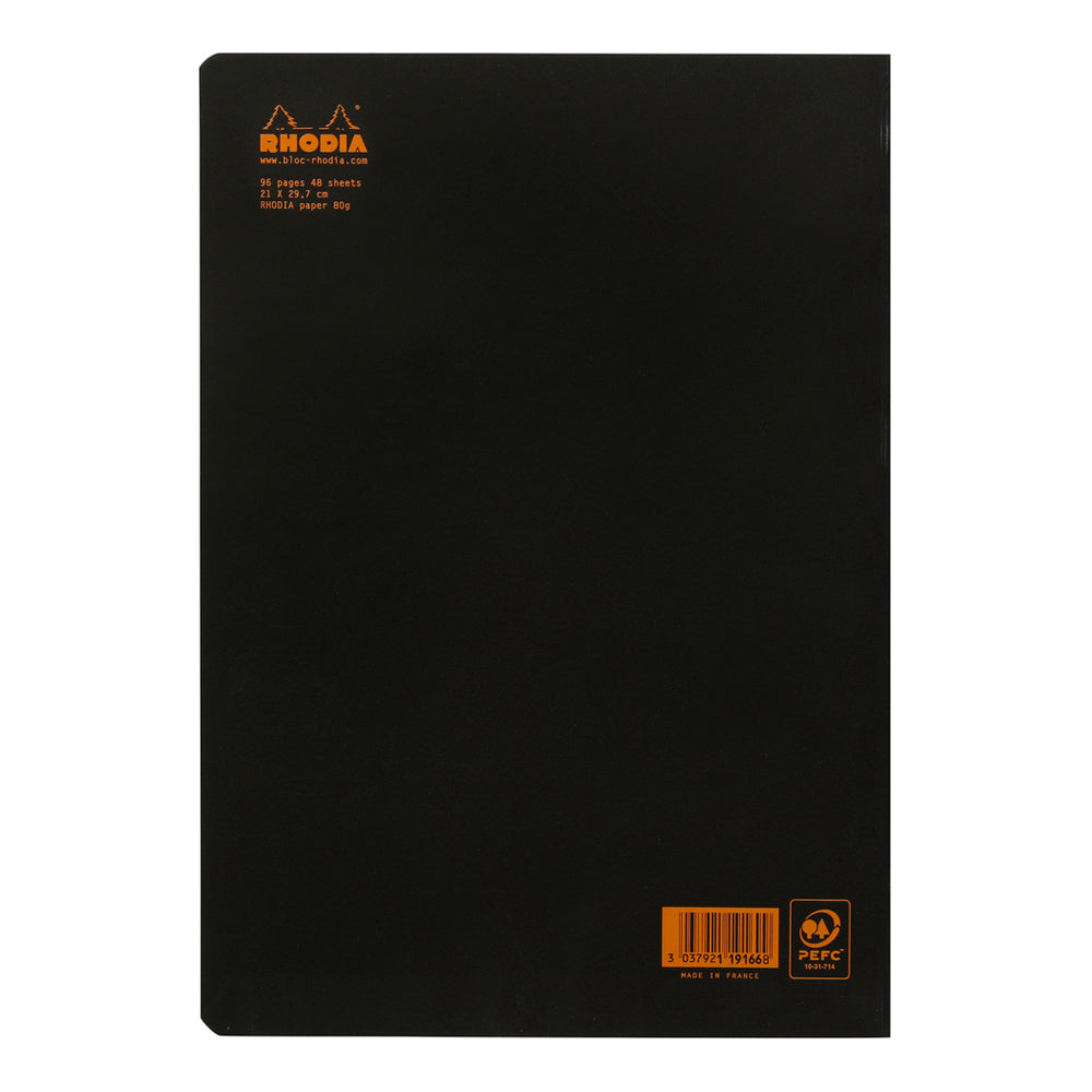 Rhodia Cahier Notebook A4 Dot Grid Black