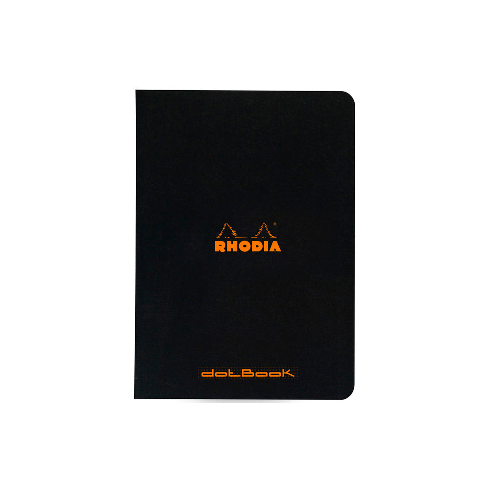 Rhodia Cahier Notebook A5 Dot Grid Black