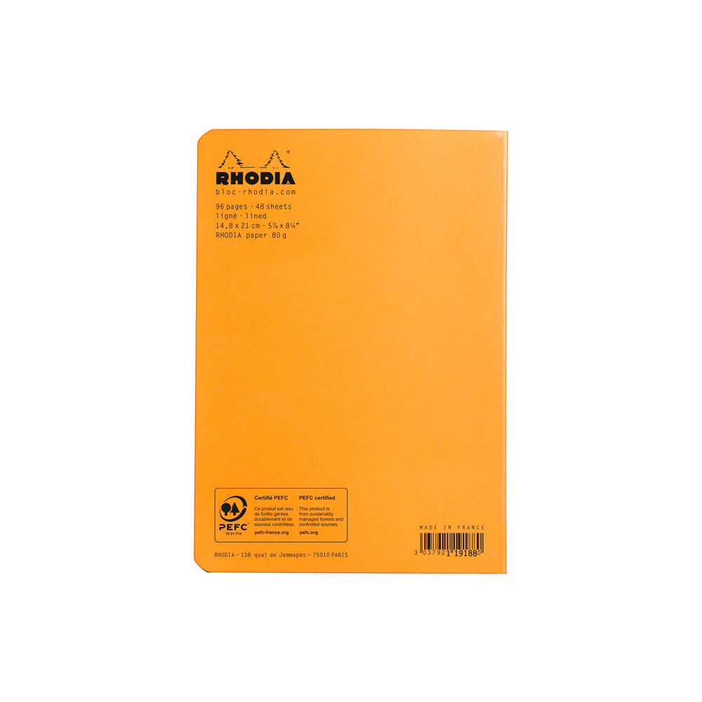Rhodia Cahier Notebook A5 Lined Orange