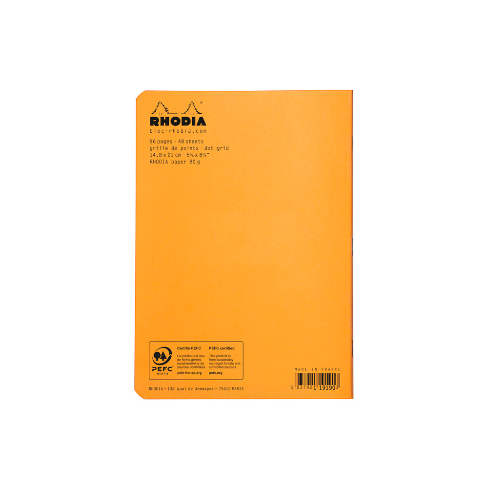 Rhodia Cahier Notebook A5 Dot Grid Orange