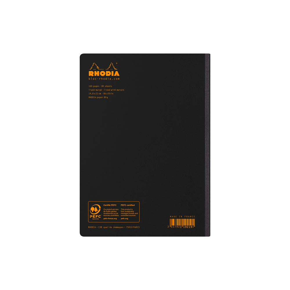 Rhodia Composition Book A5 Lined Black