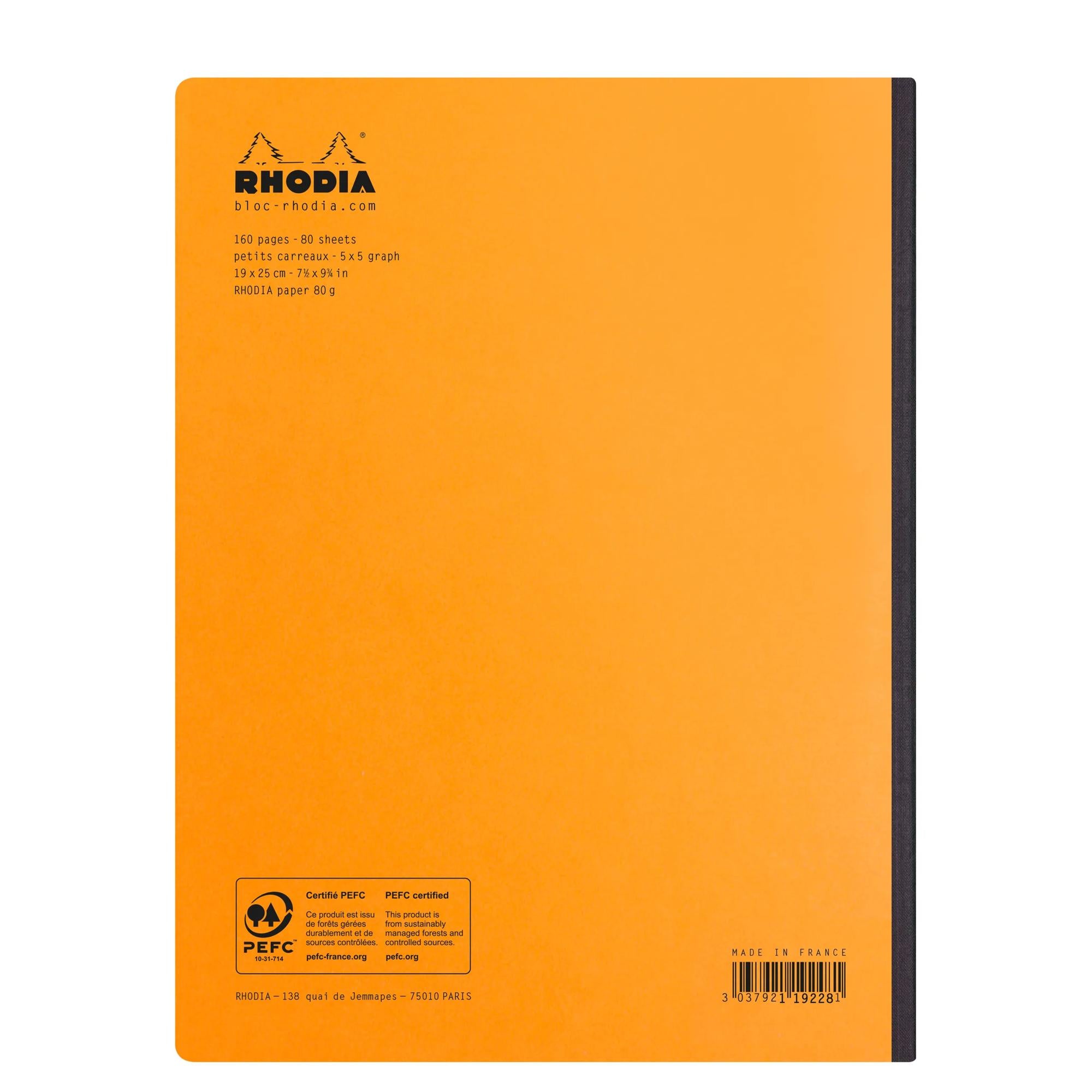 Rhodia Composition Book B5 Grid Orange