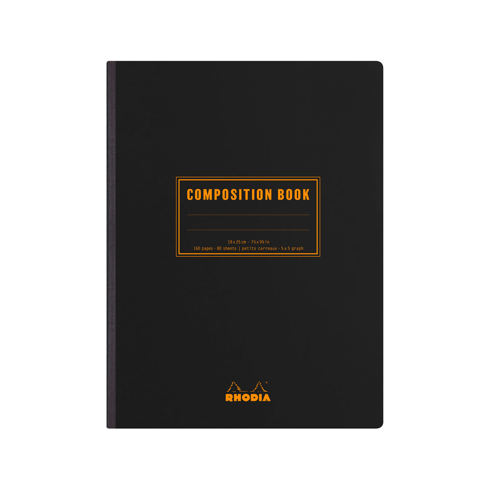 Rhodia Composition Book B5 Lined Black
