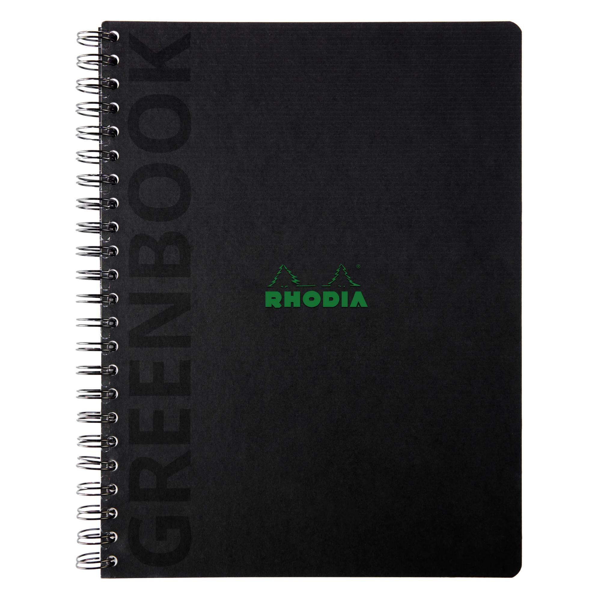 Rhodia Greenactive Wirebound GreenBook 100% Recycled Hardcover A4+ Lined