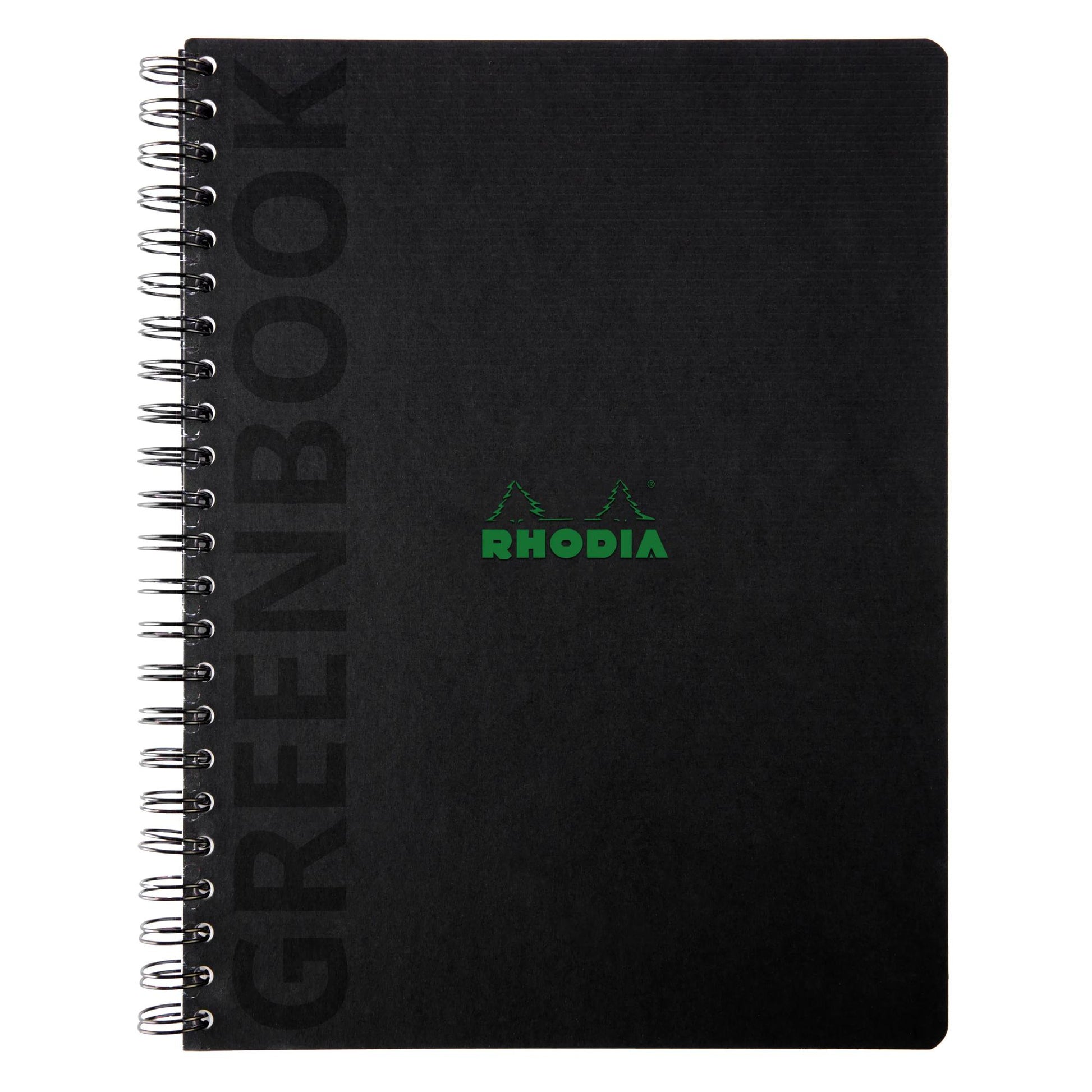 Rhodia Greenactive Wirebound GreenBook 100% Recycled Hardcover A4+ Lined