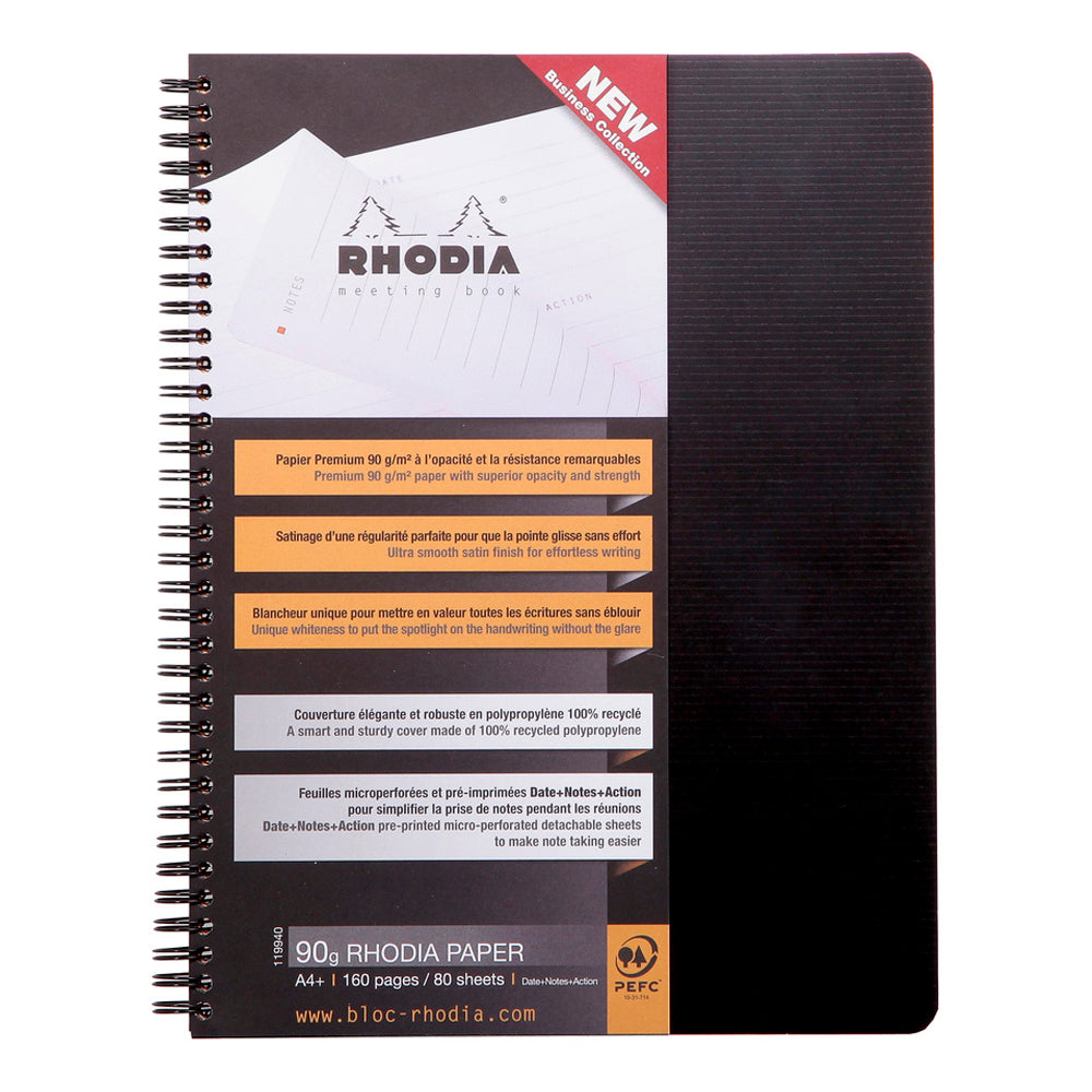 Rhodiactive Wirebound Meeting Book A4+
