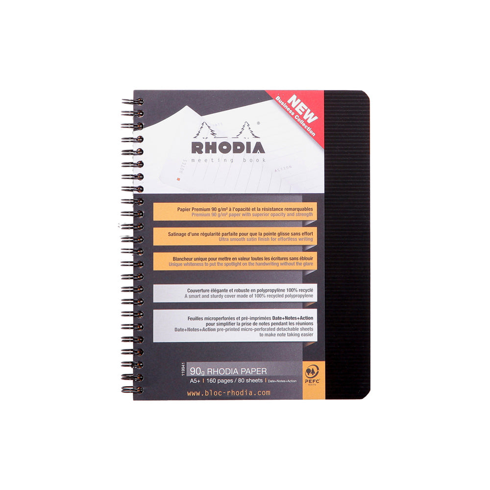 Rhodiactive Wirebound Meeting Book A5+