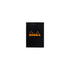 Rhodia No. 12 Top Stapled Notepad Pocket Grid Black