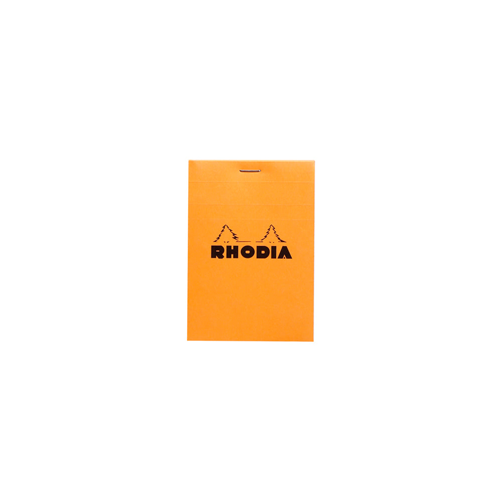 Rhodia No. 12 Top Stapled Notepad Pocket Grid Orange