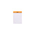 Rhodia No. 12 Top Stapled Notepad Pocket Grid Orange