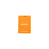 Rhodia No. 12 Top Stapled Notepad Pocket Dot Grid Orange