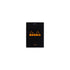 Rhodia No. 12 Top Stapled Notepad Pocket Lined Black