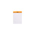 Rhodia No. 12 Top Stapled Notepad Pocket Lined Orange