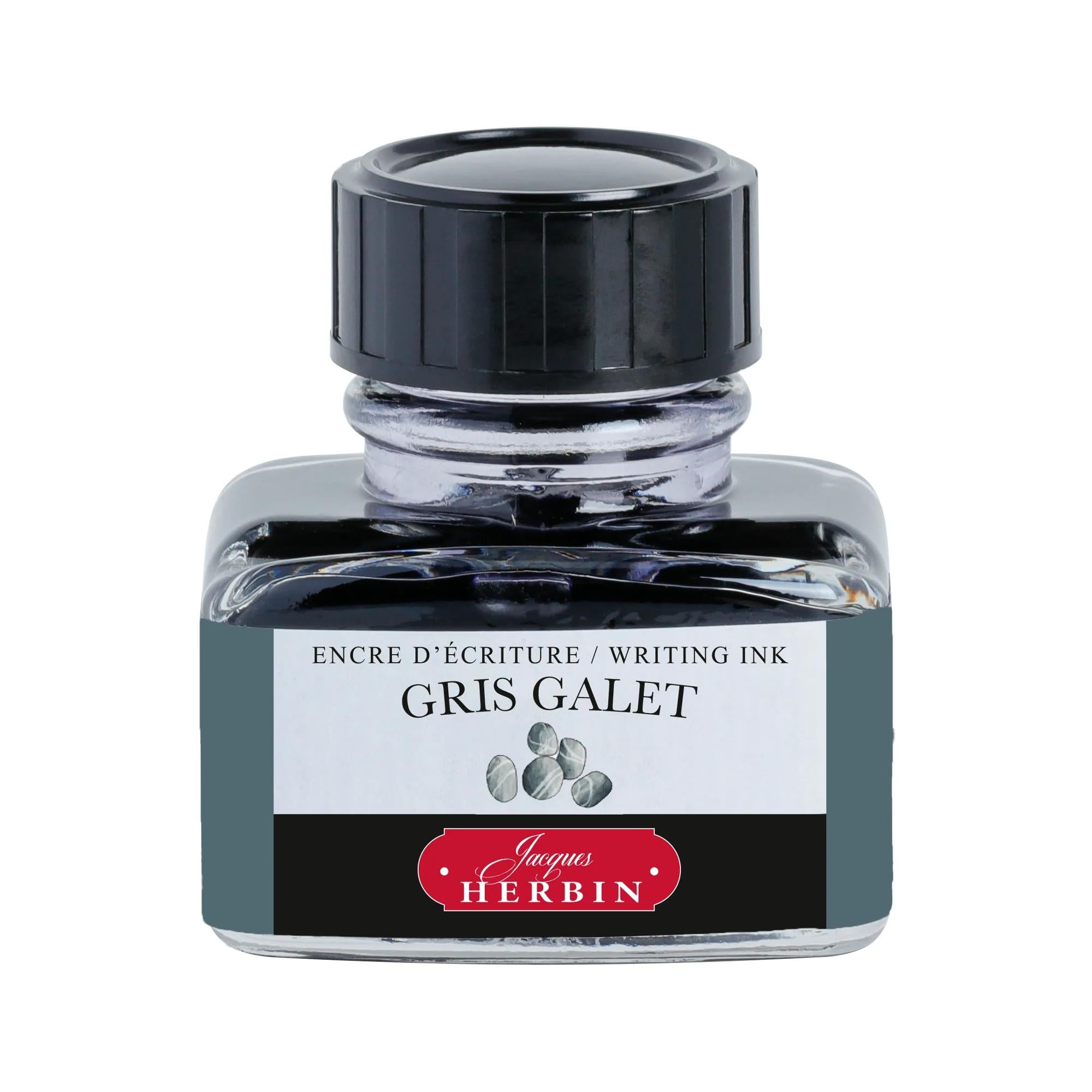 Jacques Herbin La Perle des Encres Writing Ink 30 mL Gris Galet (Pebble Grey)