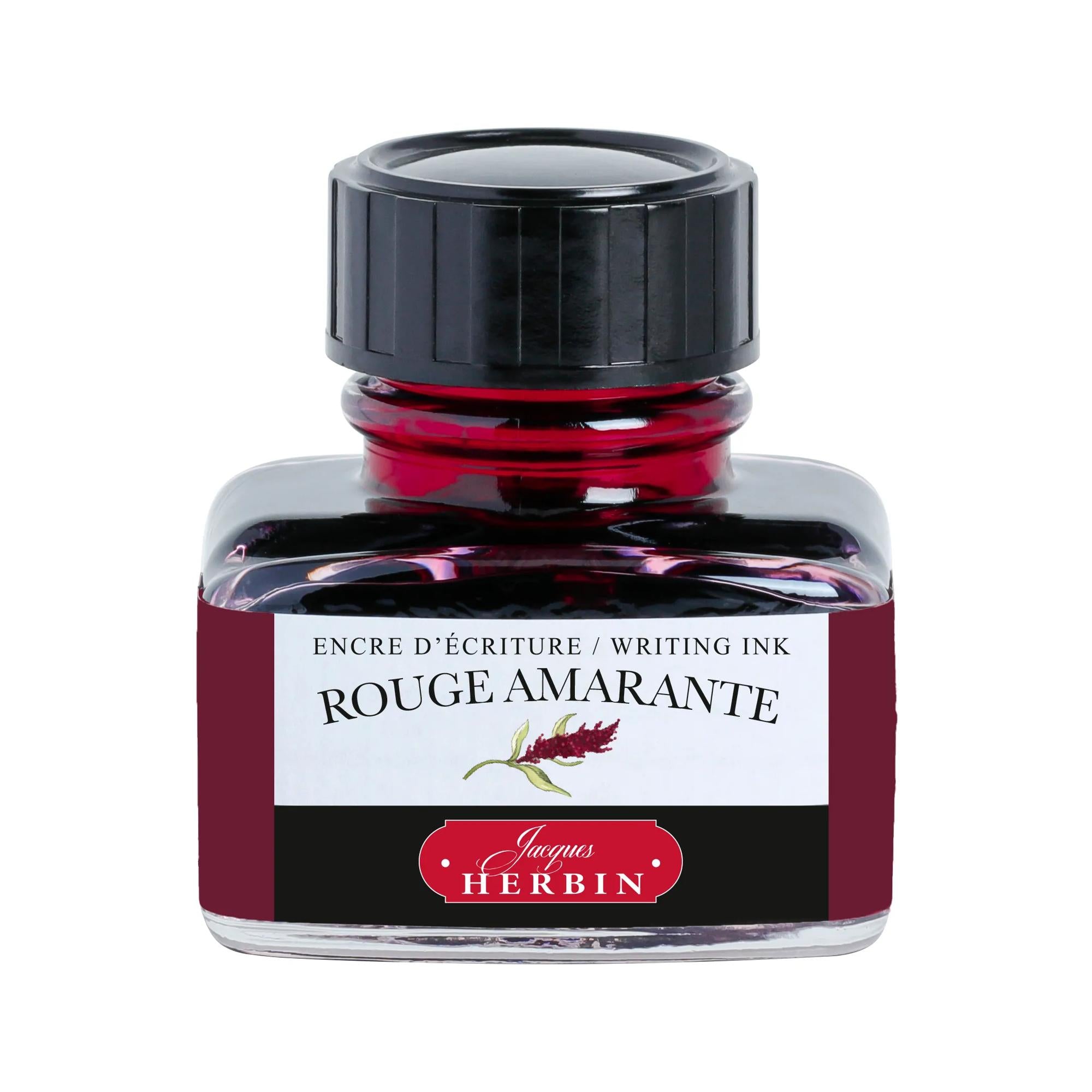Jacques Herbin La Perle des Encres Writing Ink 30 mL Rouge Amarante (Amaranth Red)