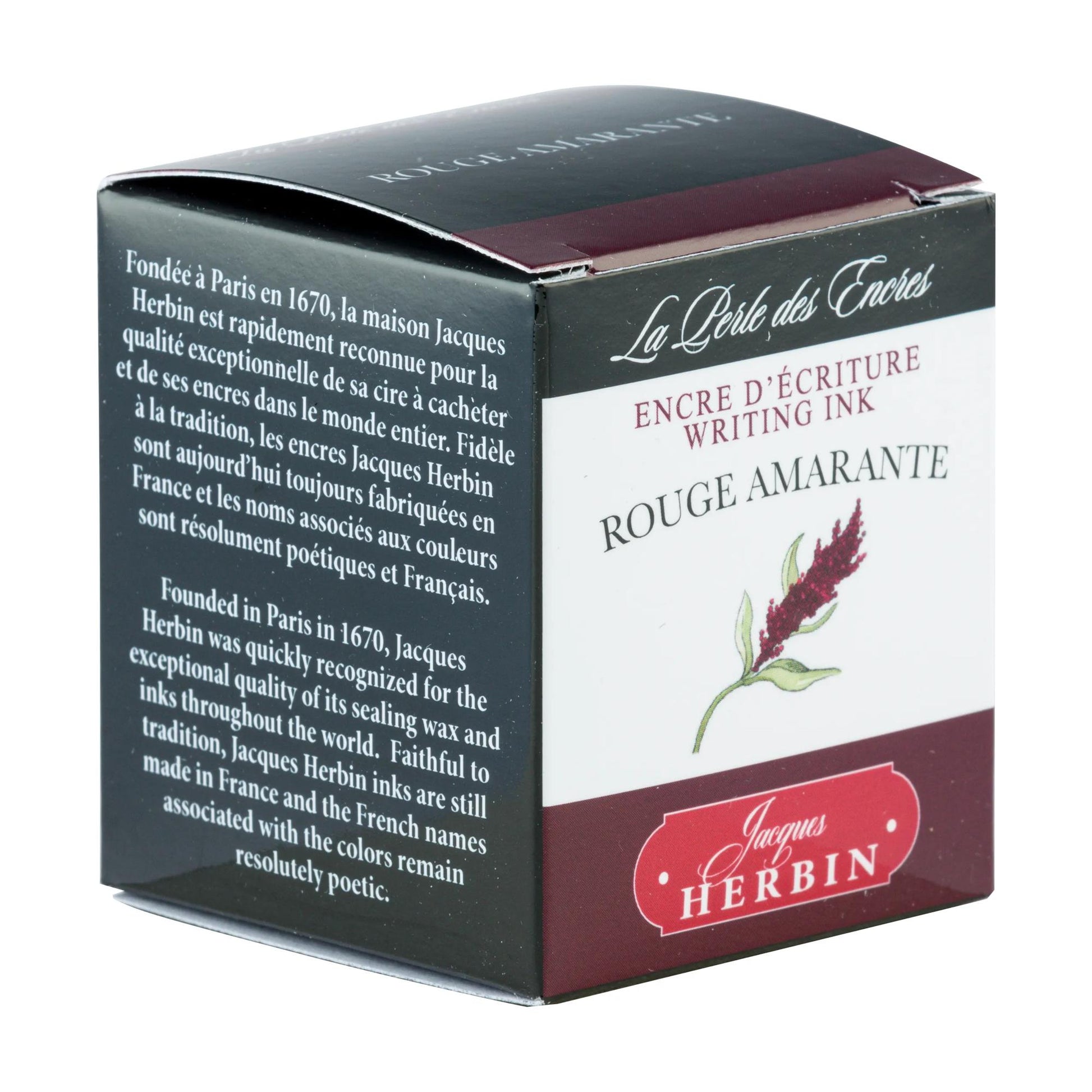 La Perle des Encres Writing Ink 30 mL Rouge Amarante (Amaranth Red)