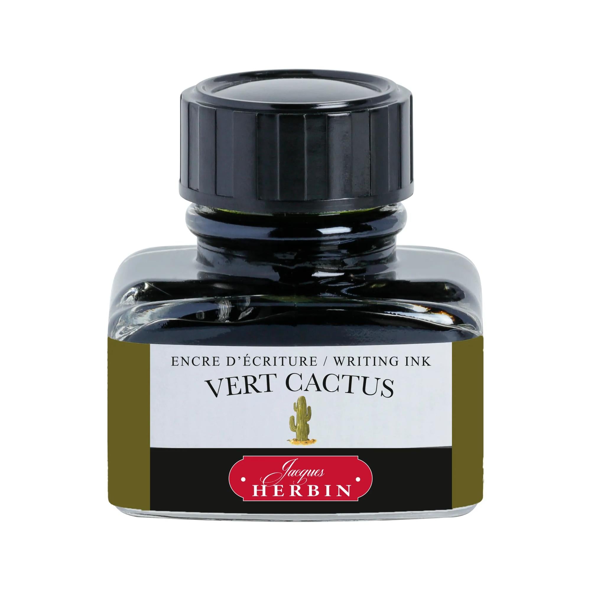 Jacques Herbin La Perle des Encres Writing Ink 30 mL Vert Cactus (Cactus Green)