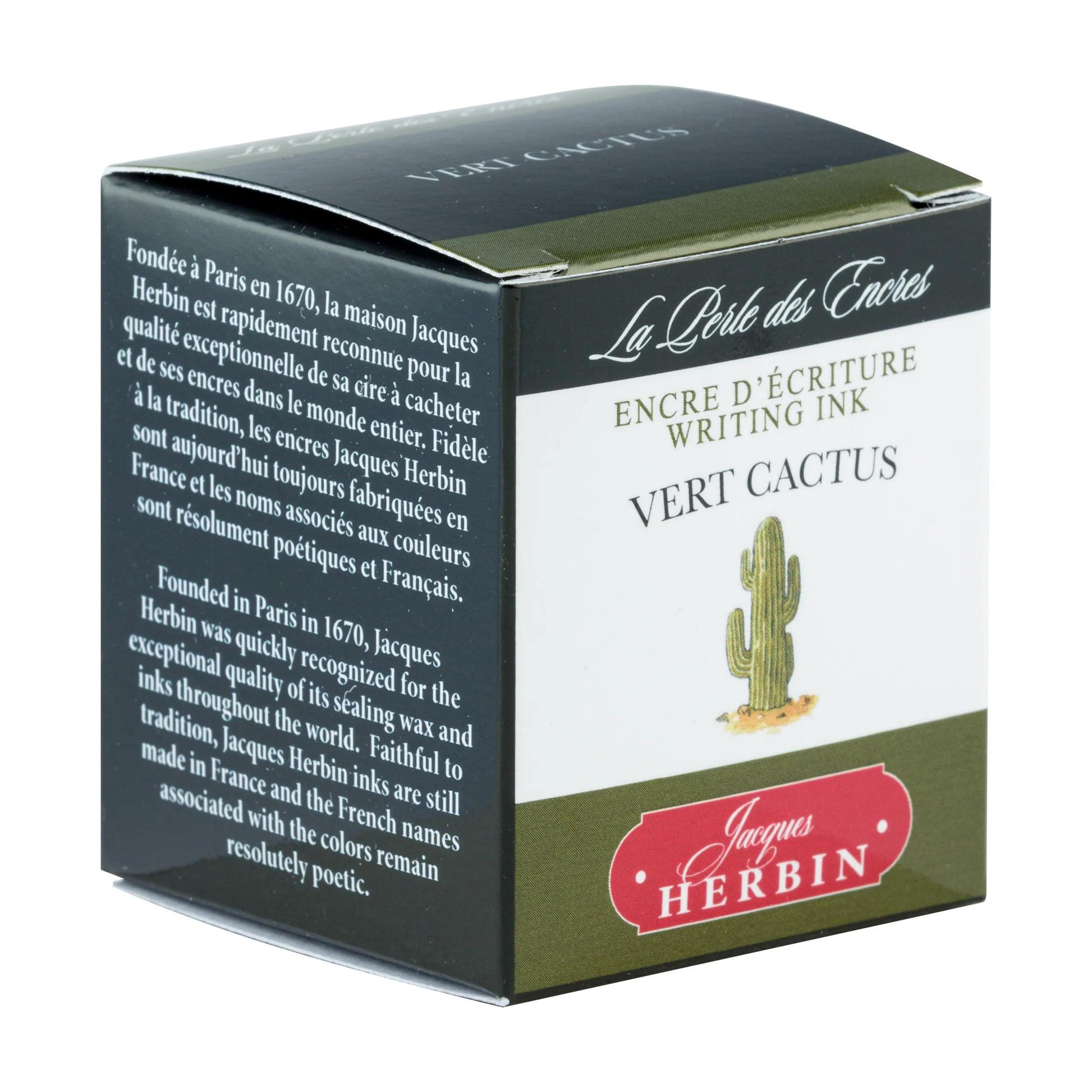 La Perle des Encres Writing Ink 30 mL Vert Cactus (Cactus Green)